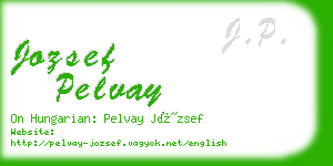 jozsef pelvay business card